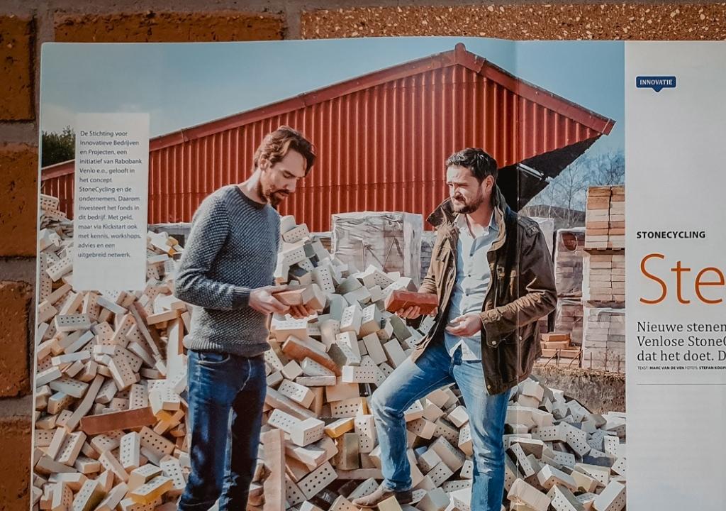 Dichterbij Rabobank Magazine - Bricks from Construction Waste