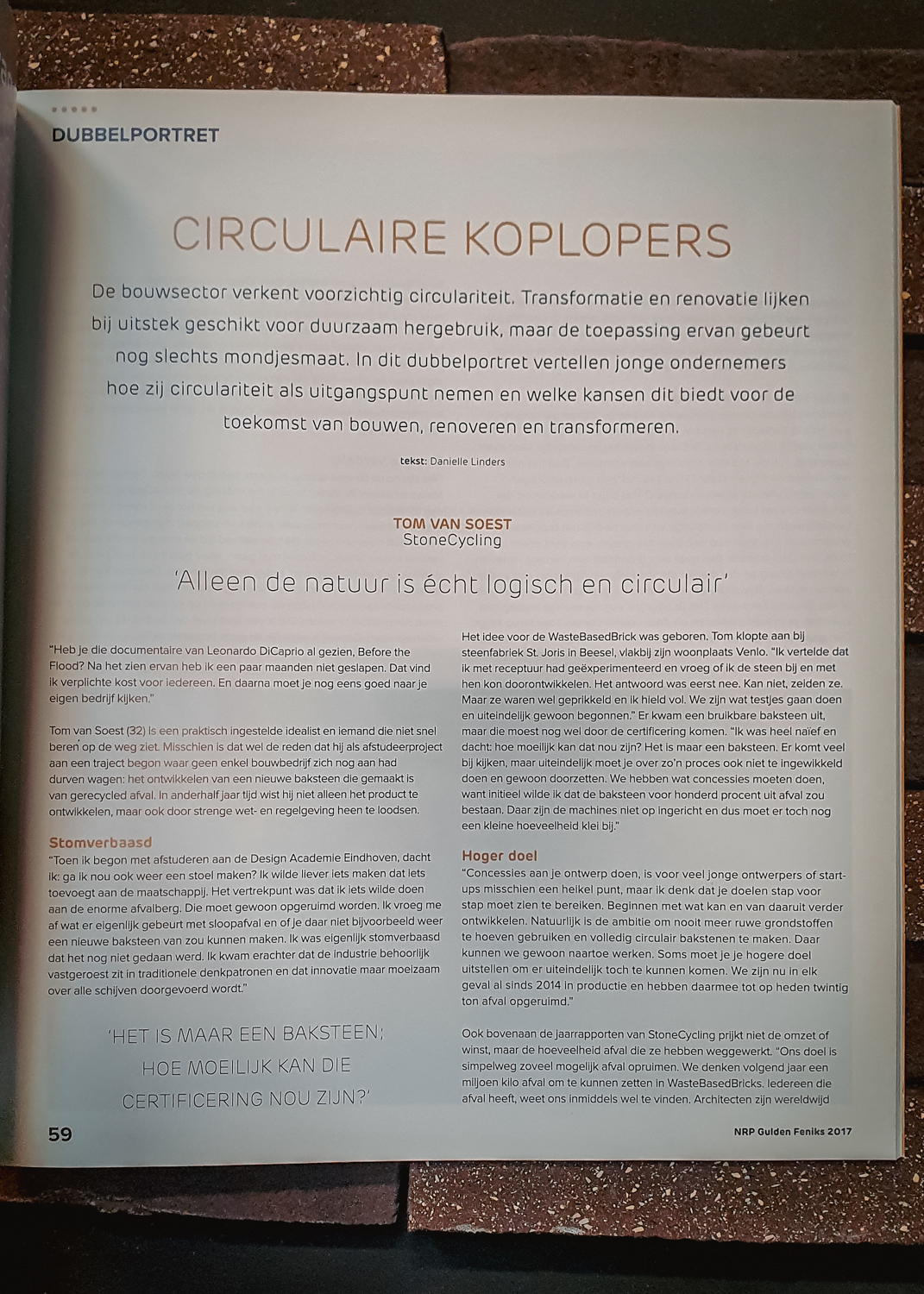 NRP Gulden Feniks - Interview StoneCycling's Tom van Soest