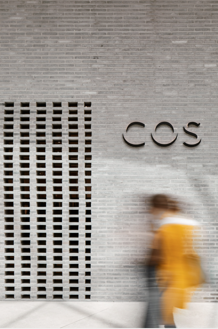 FRONT Materials - Mushroom Design Walls at COS Store in Luxembourg