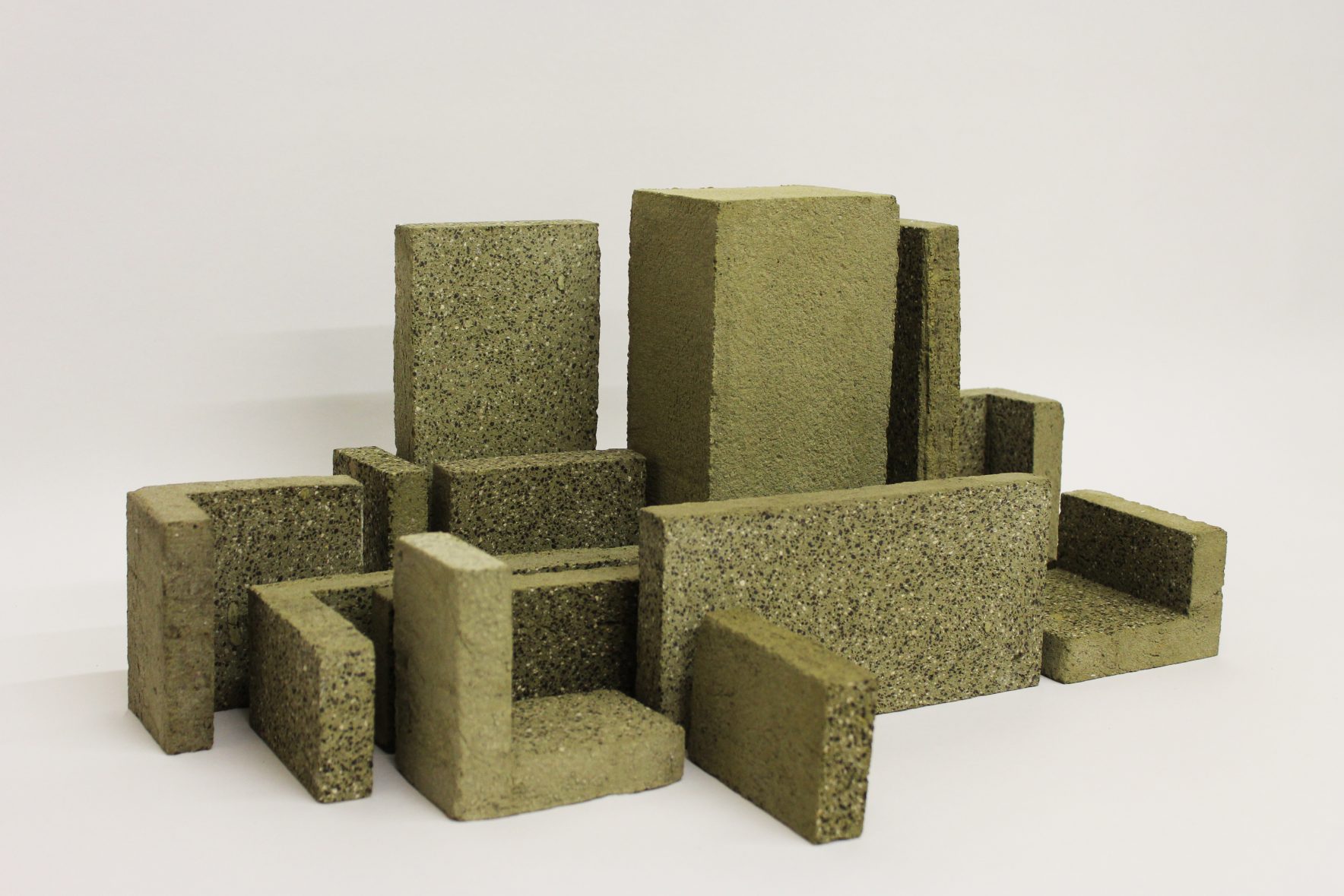 StoneCycling WasteBasedBricks® - Pistachio Custom Sizes