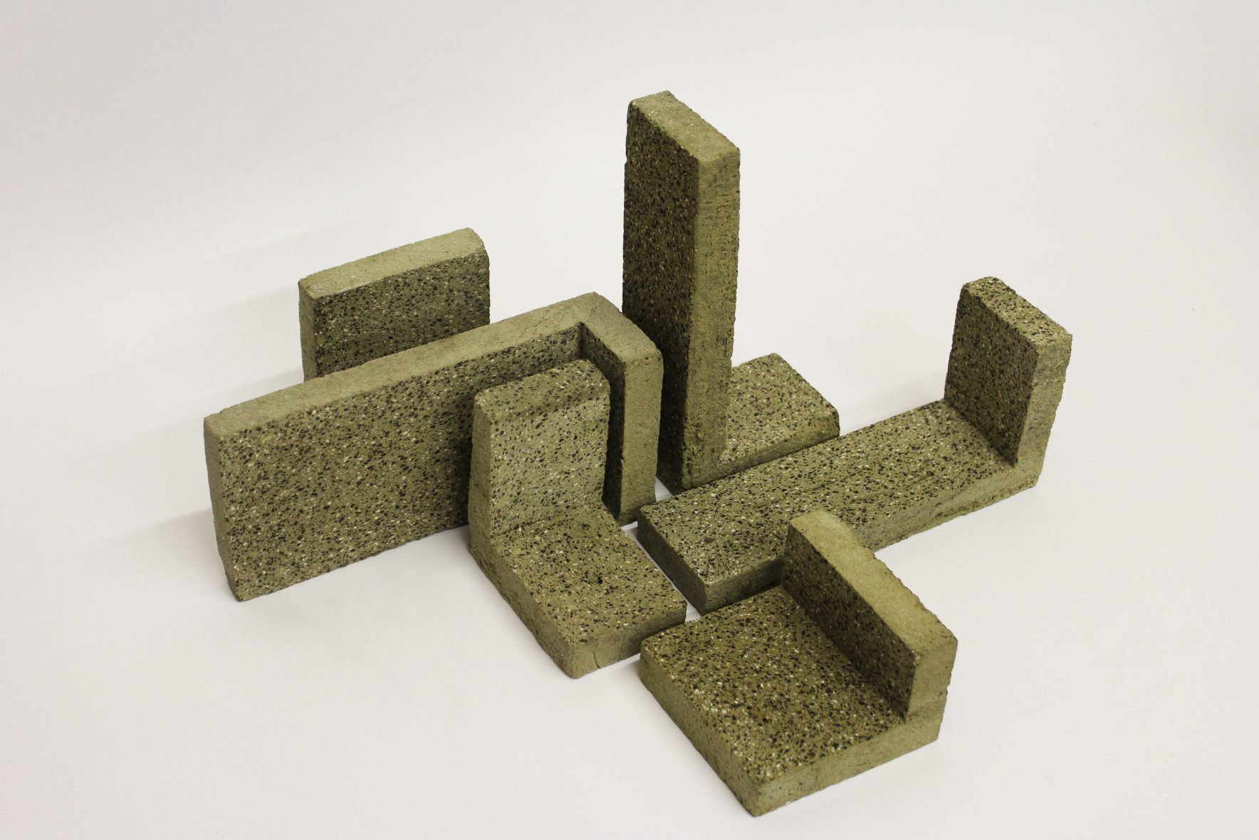StoneCycling WasteBasedBricks® - Pistachio Custom Sizes