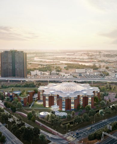 Unique Brick Slips from Waste at EDGE Amsterdam West || StoneCycling