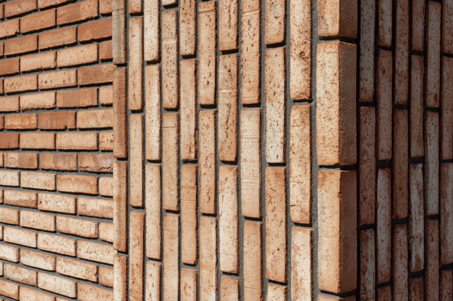 Substation in Orange Brick from Waste at Amsterdam IJburg || StoneCycling