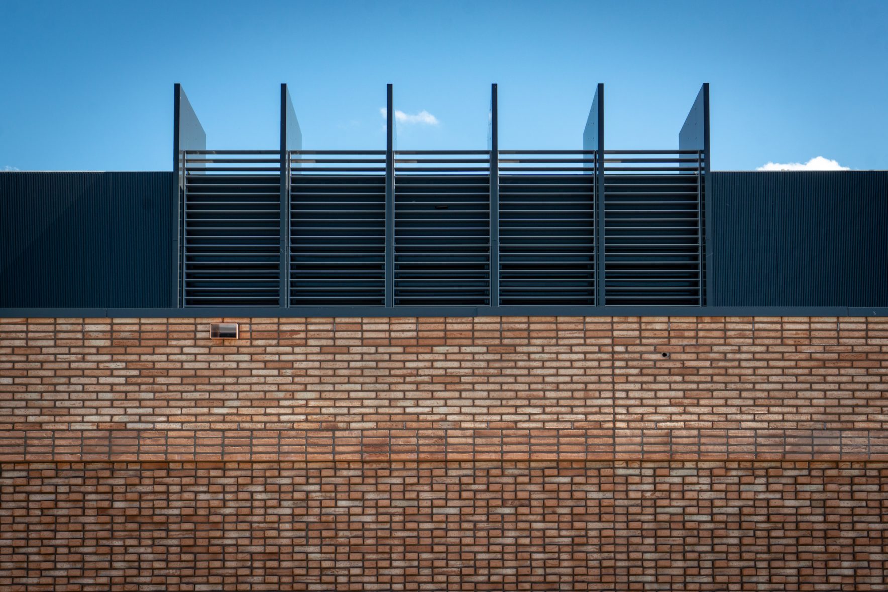 Substation in Orange Brick from Waste at Amsterdam IJburg || StoneCycling