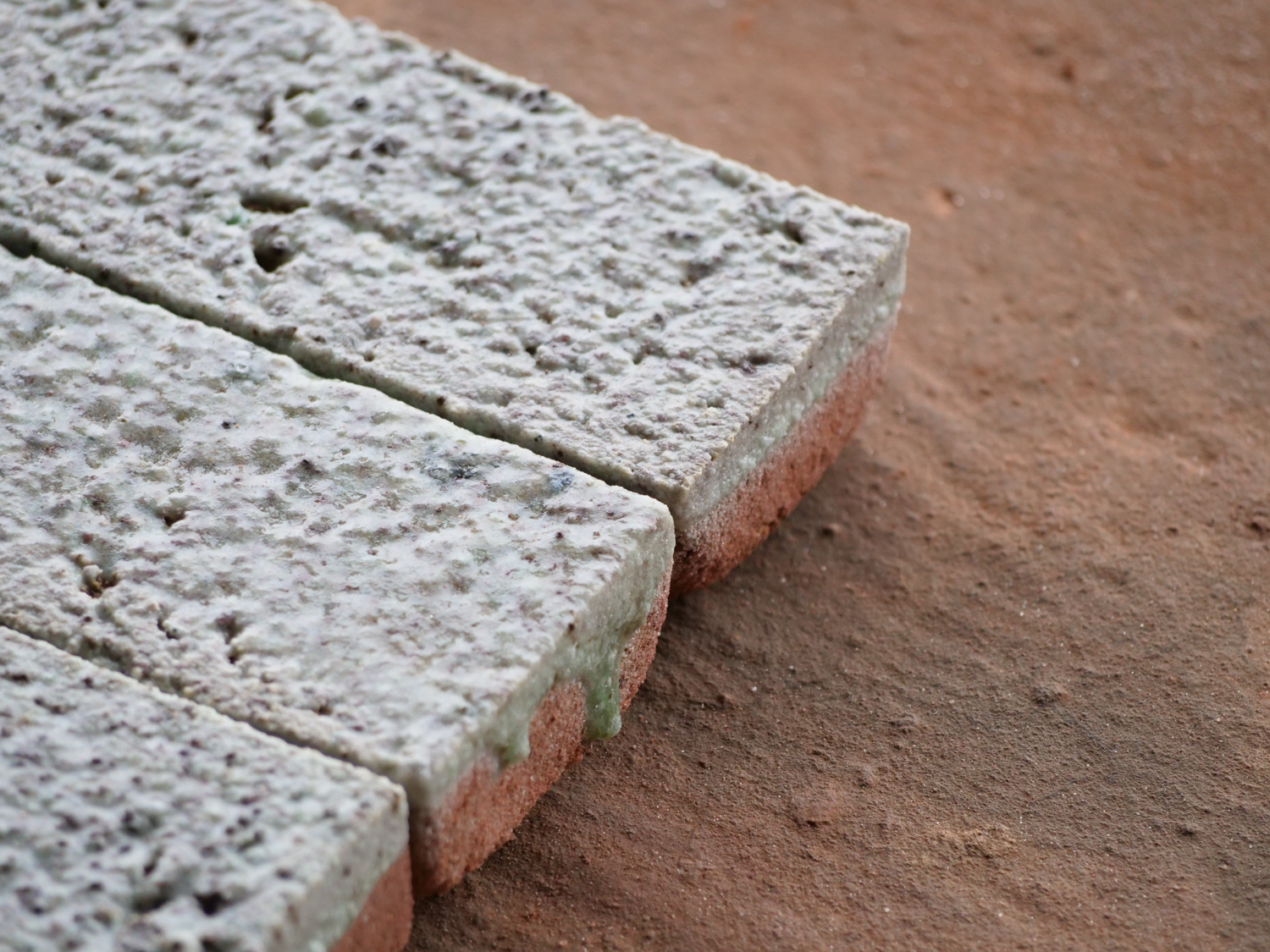 Mint Glazed Bricks Made From Waste: Beautiful and Sustainable! || StoneCycling