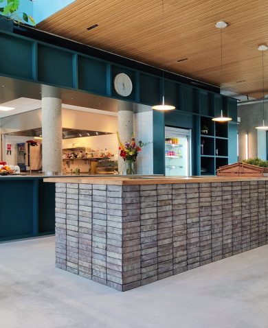 FRONT® Sustainable Building Materials - 2Good2Waste Interior of Housing Association HQ in Amsterdam | StoneCycling