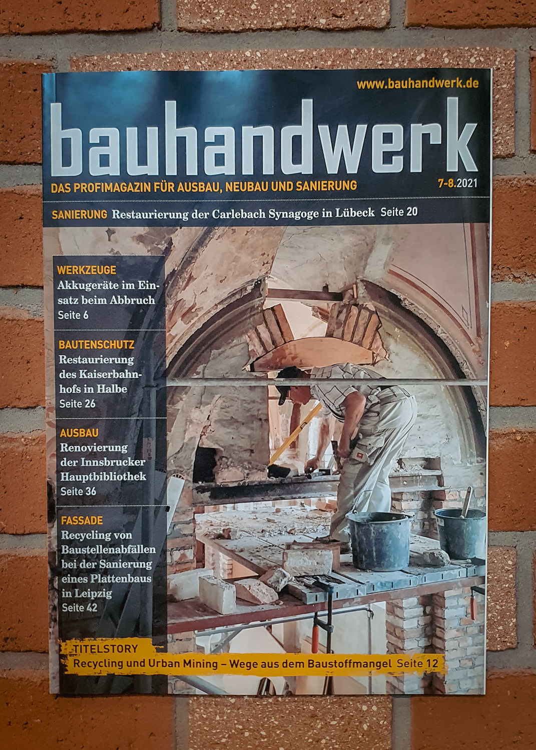 Bauhandwerk Magazine || StoneCycling