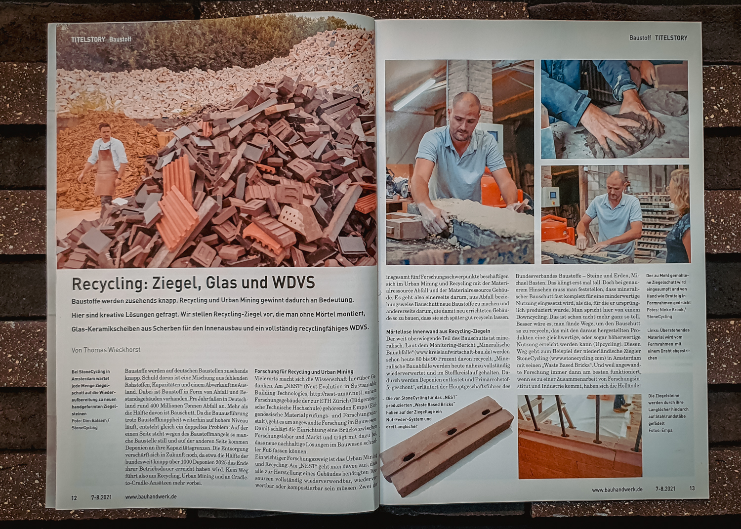 Bauhandwerk Magazine || StoneCycling