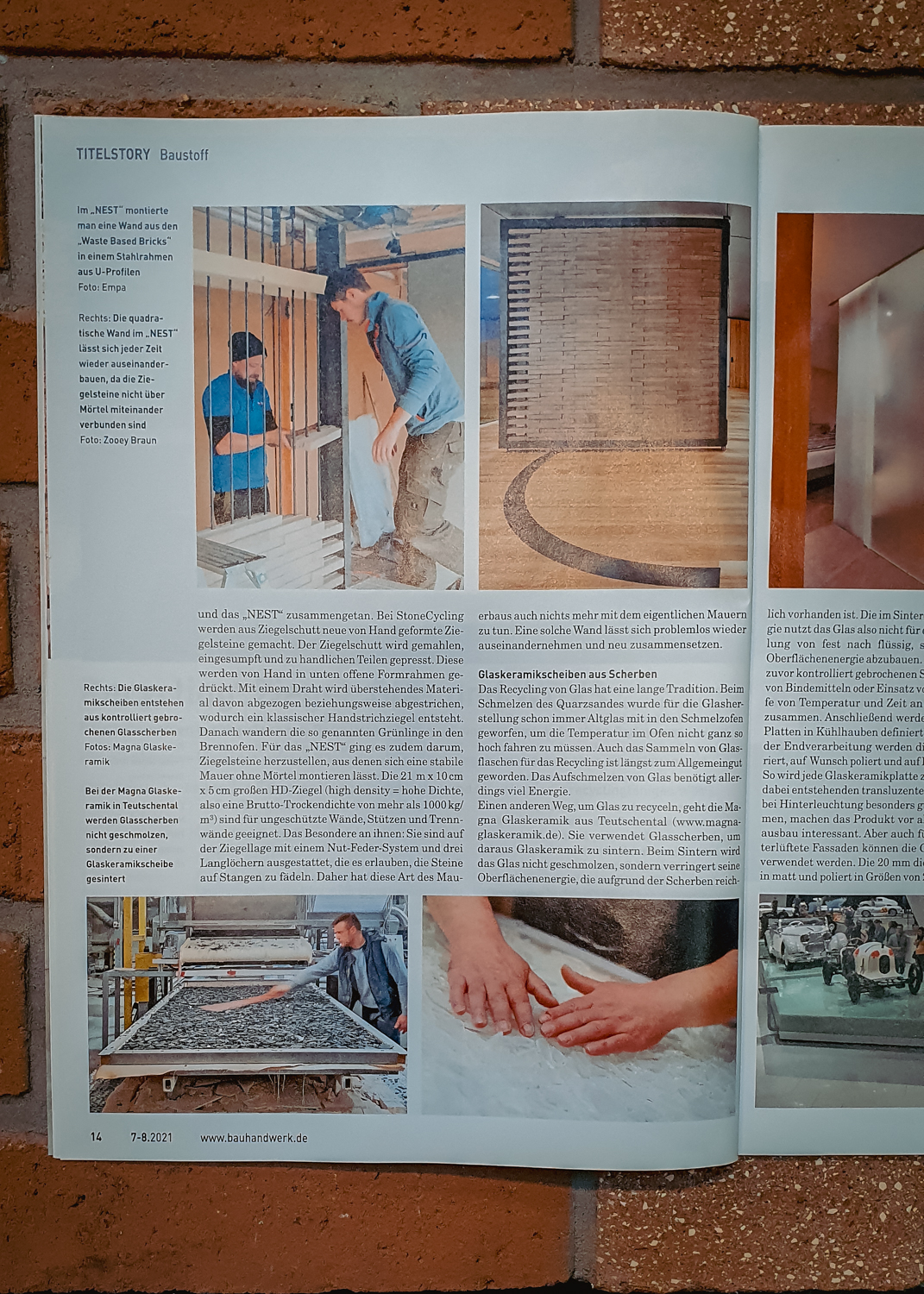 Bauhandwerk Magazine || StoneCycling