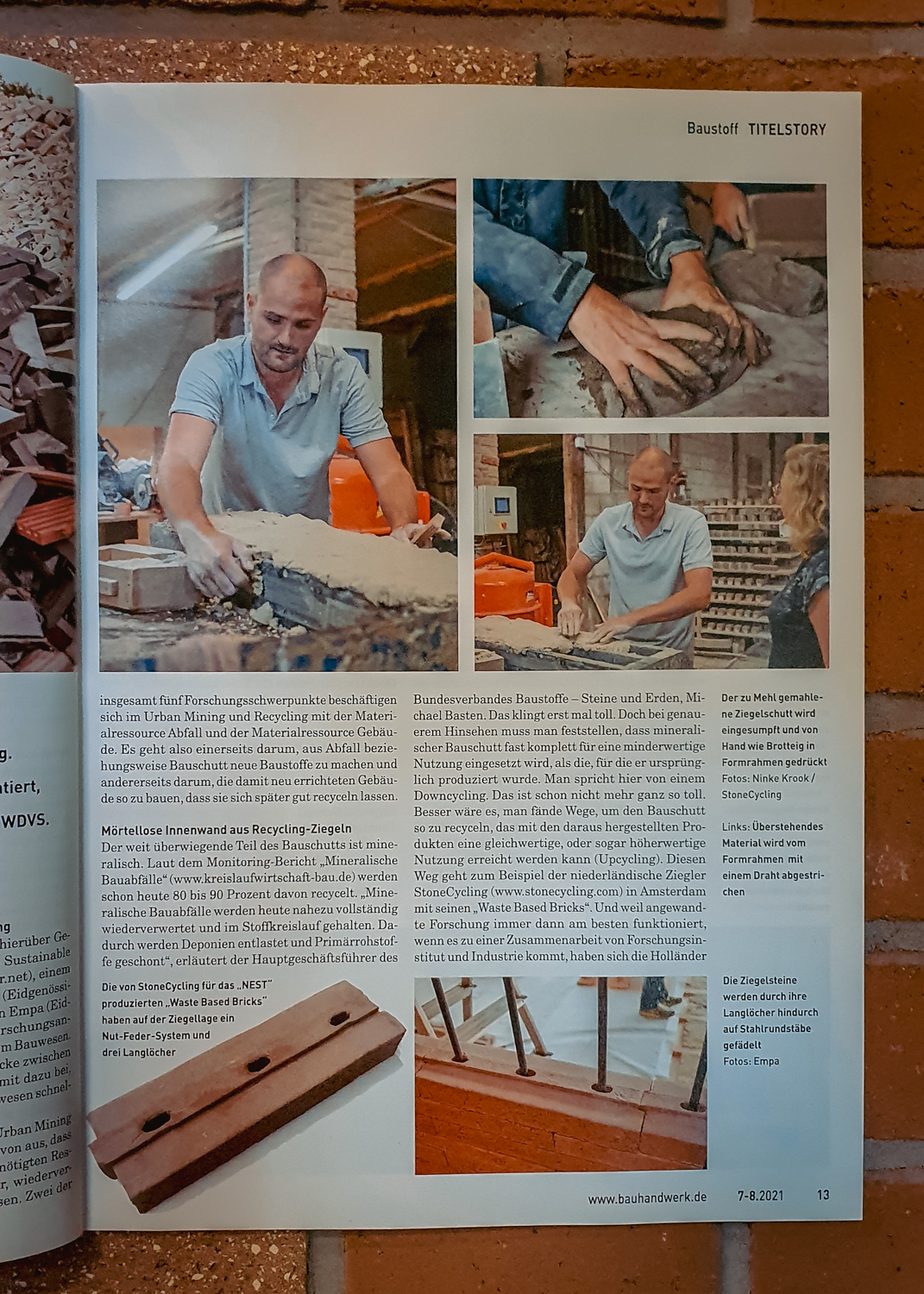 Bauhandwerk Magazine || StoneCycling