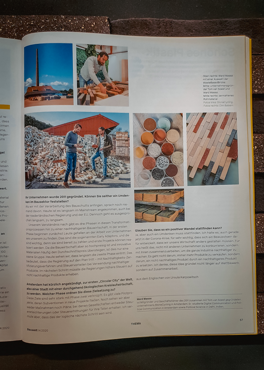 Bauwelt Praxis Magazine || StoneCycling