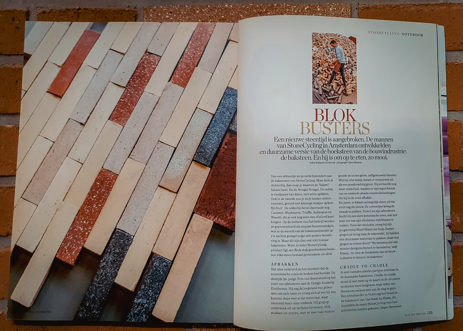 ELLE Decoration NL Magazine || StoneCycling