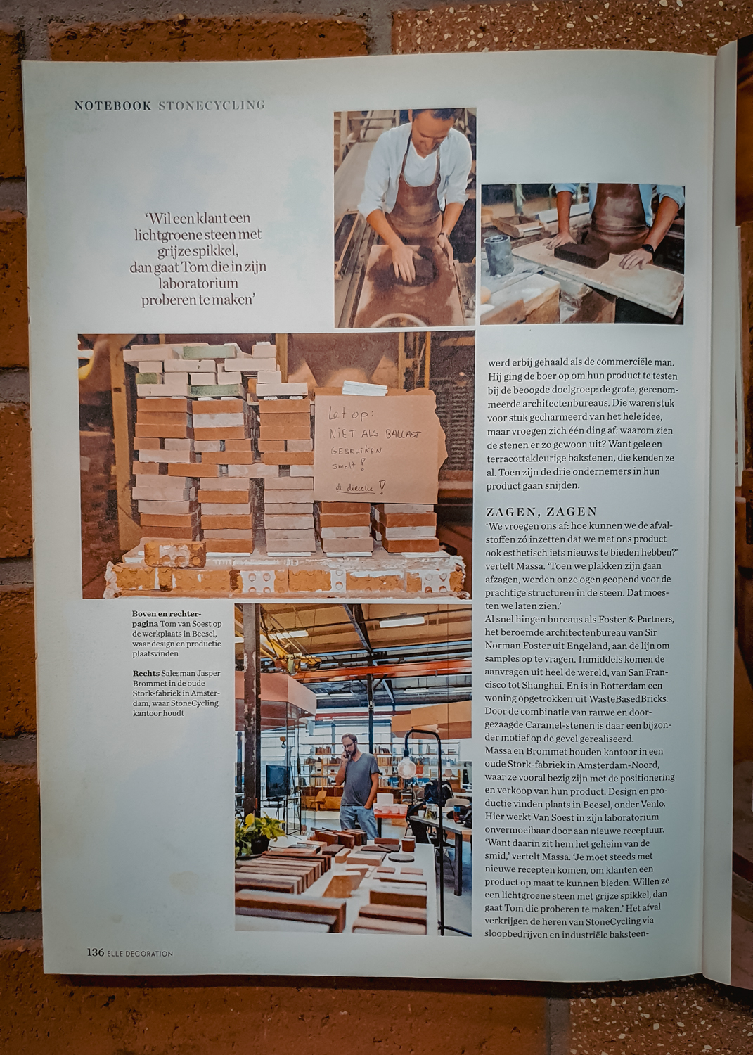 ELLE Decoration NL Magazine || StoneCycling