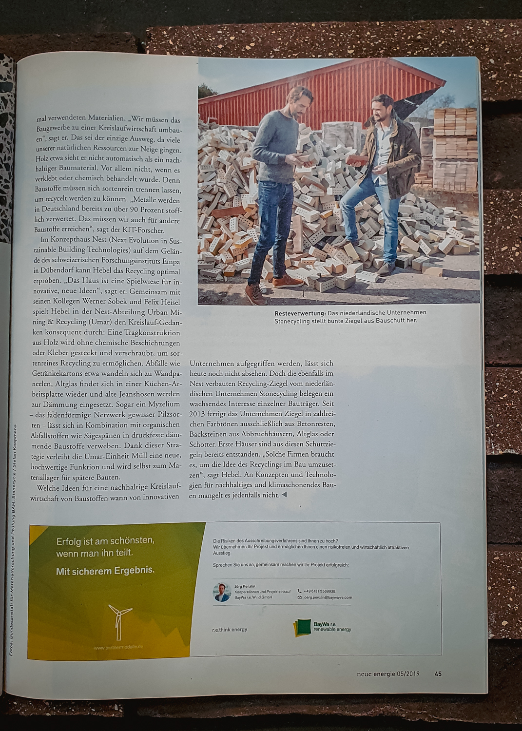 Neue Energie Magazine || StoneCycling