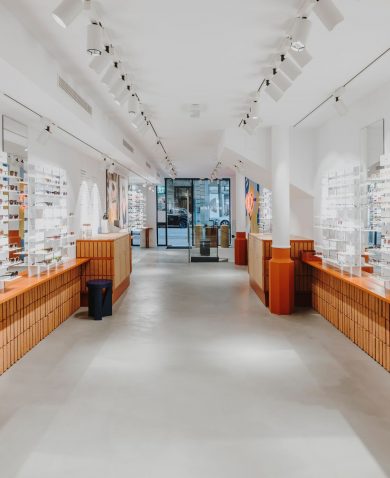 Eye-Catching Sustainable Ace & Tate Store Barcelona || StoneCycling