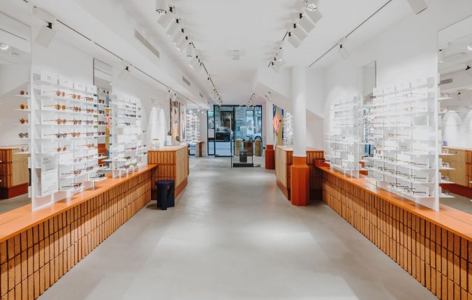Eye-Catching Sustainable Ace & Tate Store Barcelona || StoneCycling