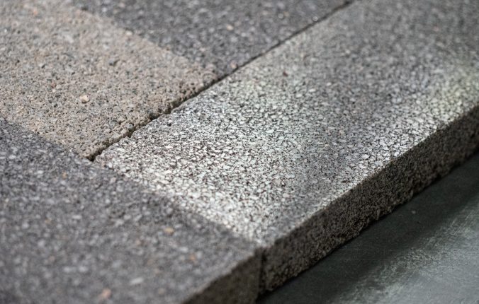 Sustainable Building Materials: BioCement BioBasedTiles®Salt & Pepper - StoneCycling® X Biomason®