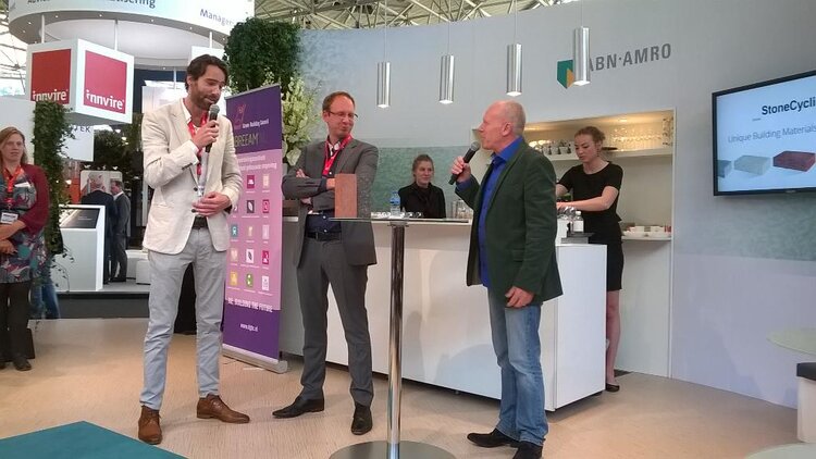 Honourable Mention for Sustainable Innovation Pitch Dutch Green Building Council || StoneCycling