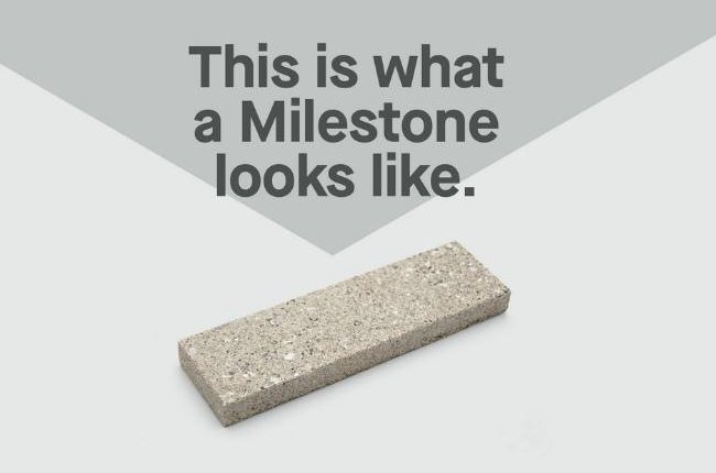 This is what a Milestone looks like.