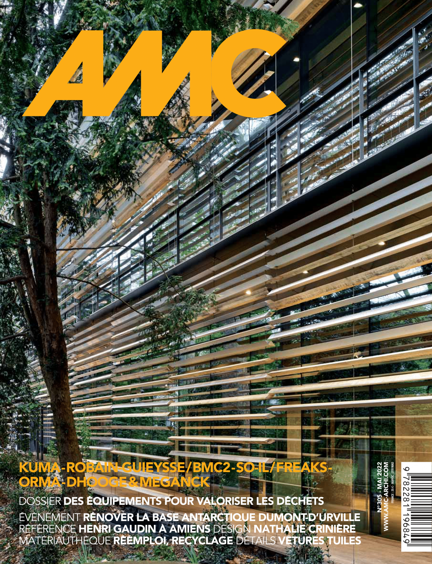 AMC Architecture - StoneCycling in "Matériauthèque" Column French Magazine