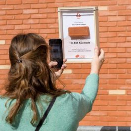 Vattenfall realizes heat transfer station and upcycles 104,656 kilos of waste with a circular facing brick