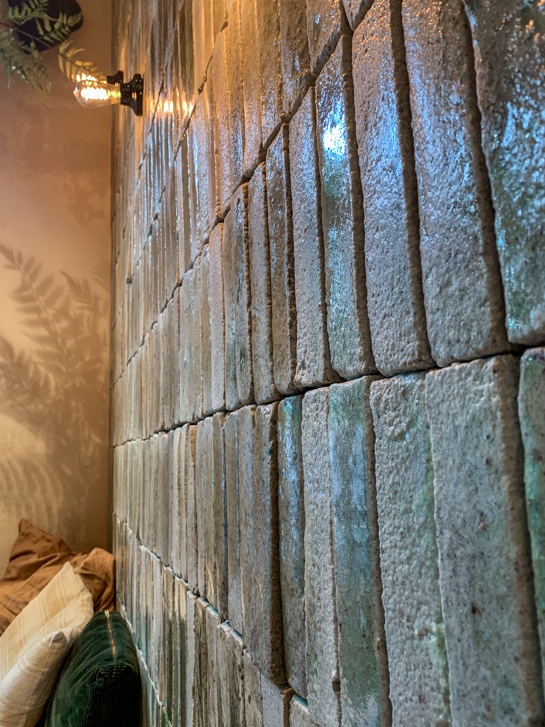 Walls of Upcycled Bottles at Anne & Max Flagship Café in Haarlem, The Netherlands