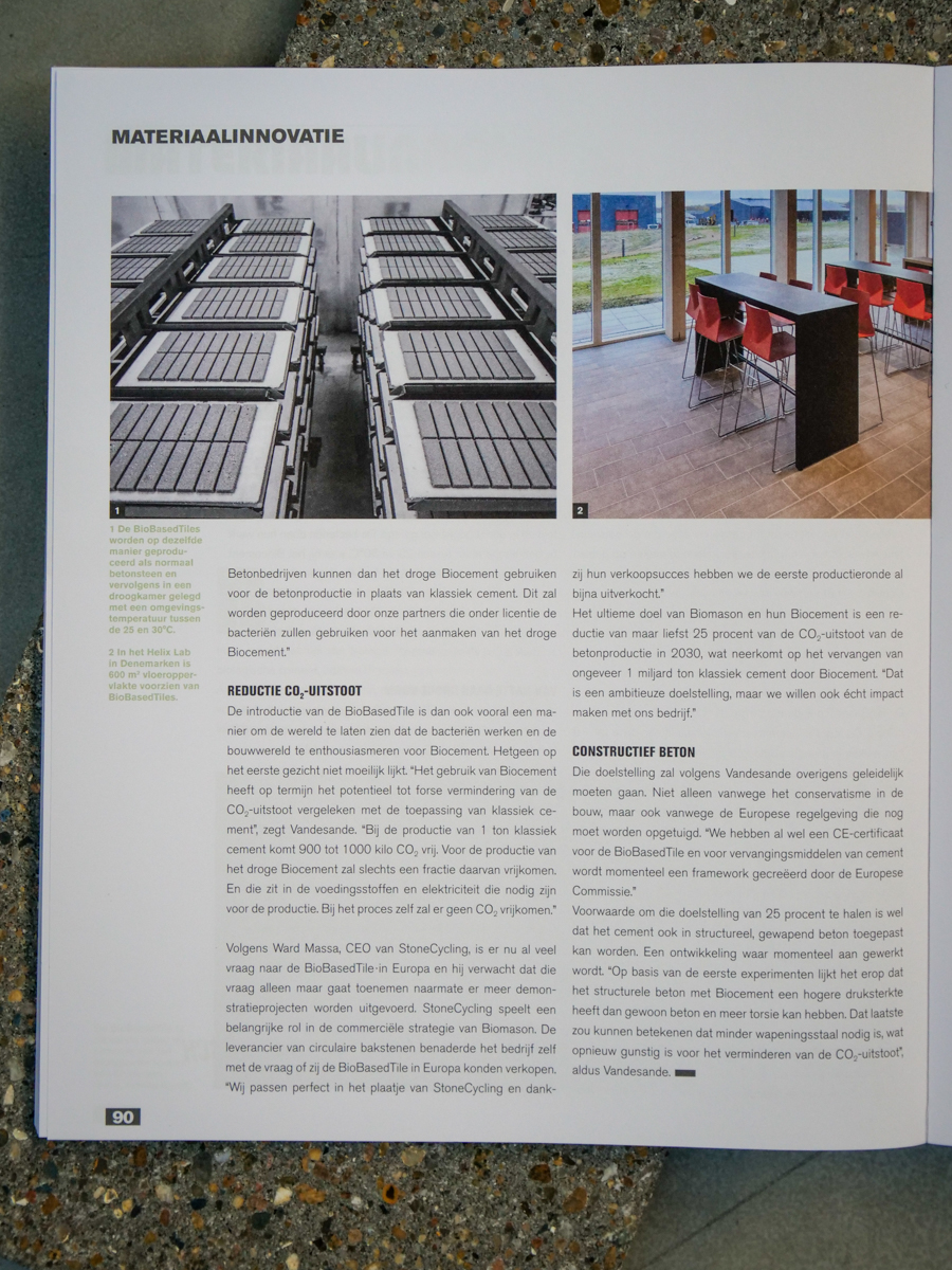 BioBasedTiles in Bouwwereld Magazine