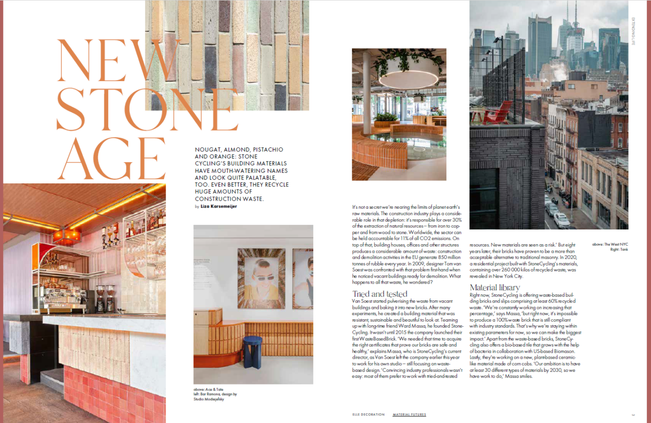 ELLE Decoration features FRONT