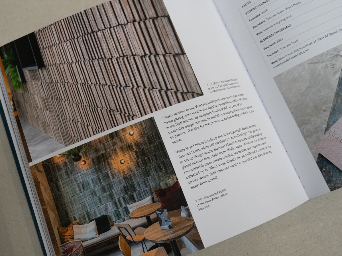StoneCycling & Blended Materials in RIBA's "Sustainable Interior Design" Book