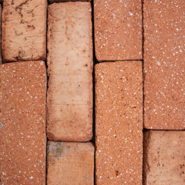 #T024 Orange Drieklezoor (3/4 Baksteen) Punched & Sliced WasteBasedSlips®