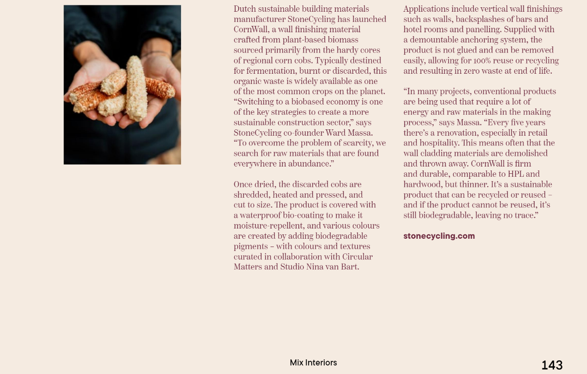 StoneCycling X Mix Materials