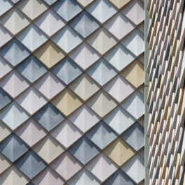 Recycled Pretty Plastic Facade at Howest Education Campus in Bruges, Belgium