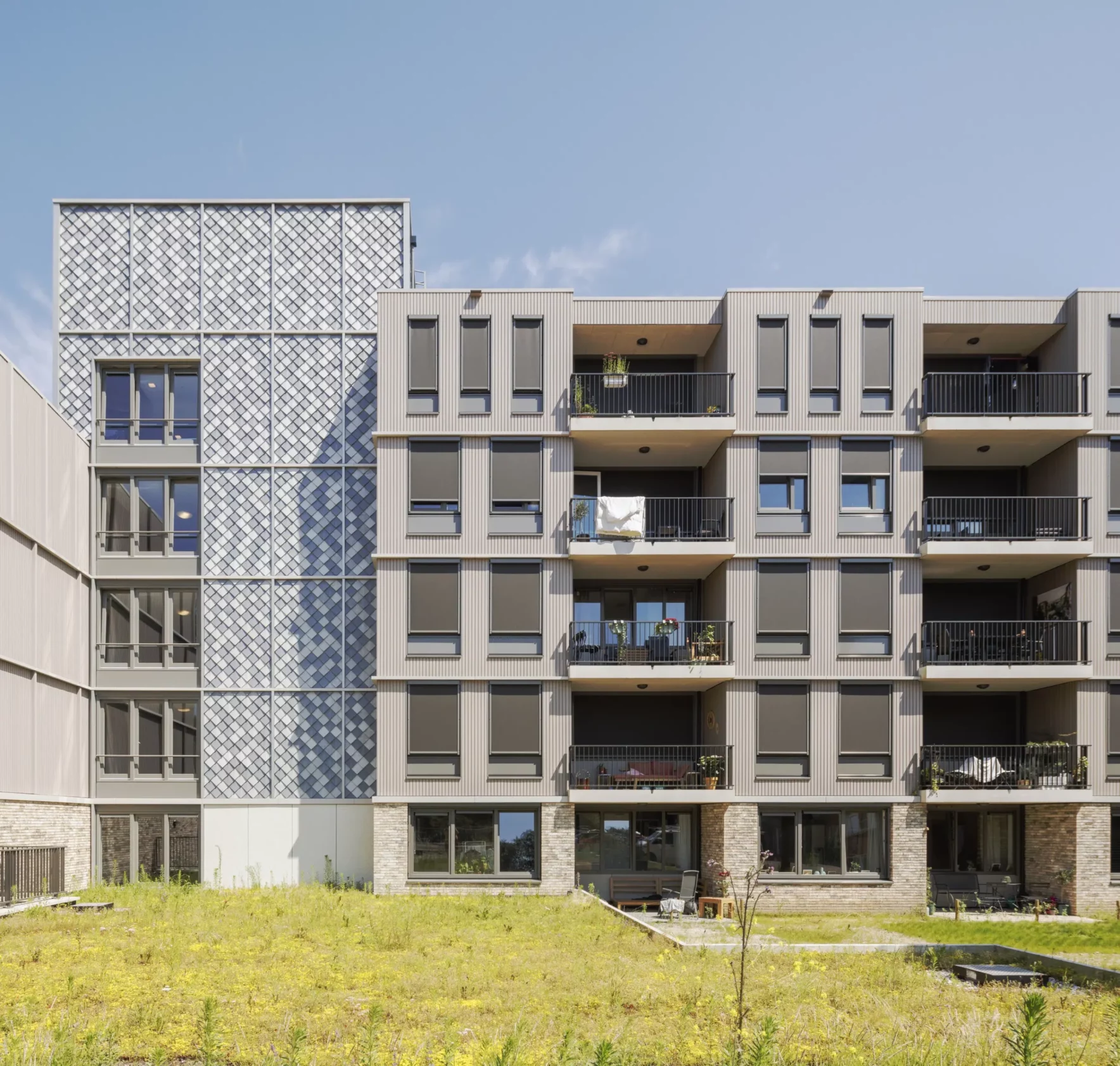 Pretty Plastic Panels at Vijverhof Apartments in Berg en Dal, The Netherlands | FRONT® Materials