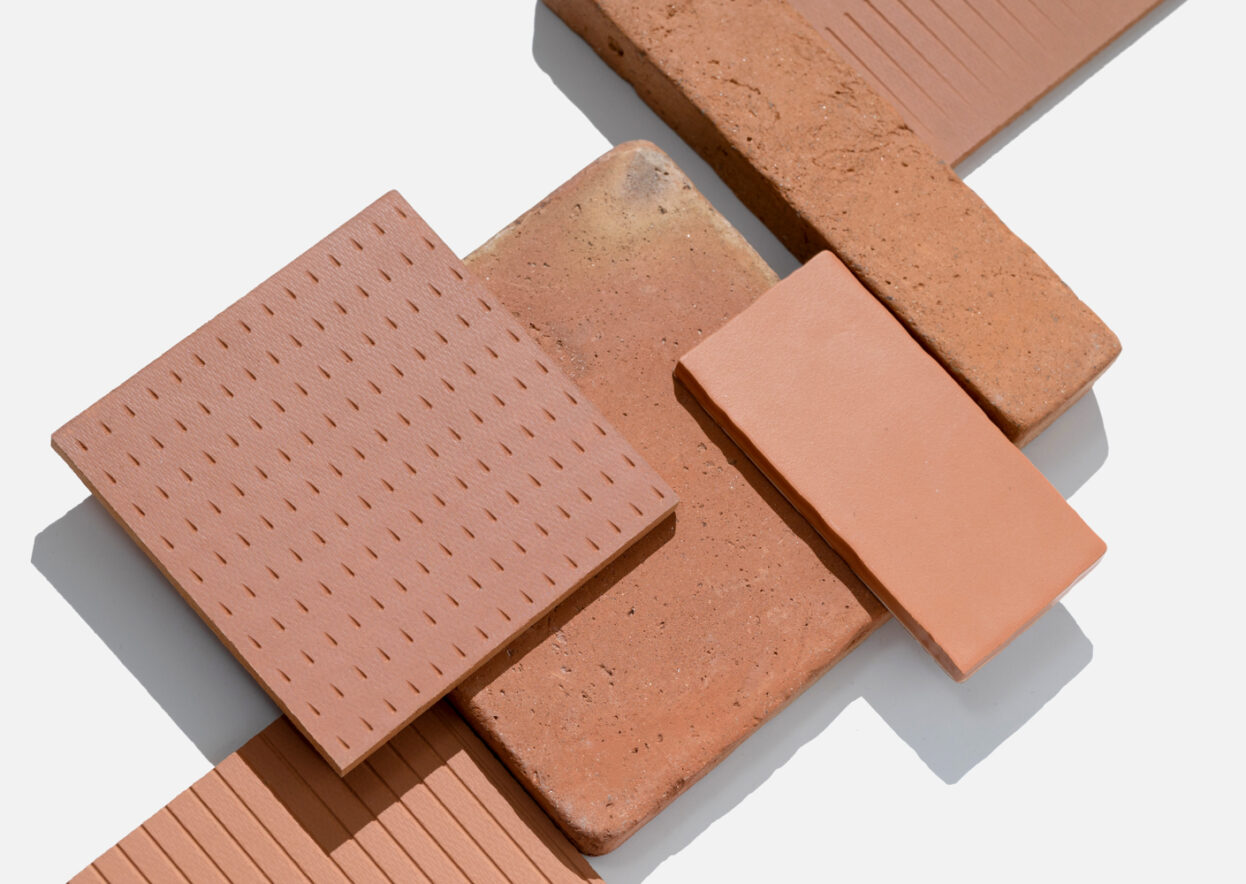 Paper Waste Panels - Mix Terracotta - FRONT® Materials
