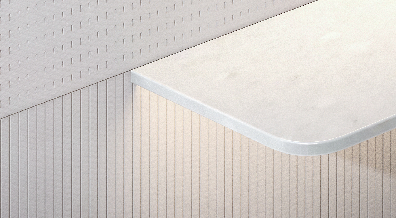 Paper Waste Panels - Stripe Drop Cement - FRONT® Materials