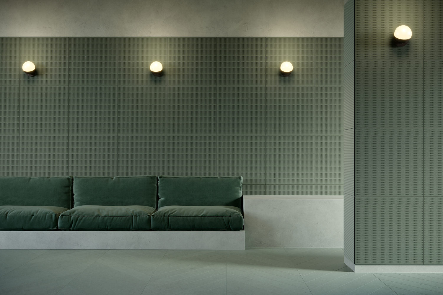 Paper Waste Panels - Stripe Drop Olive - FRONT® Materials