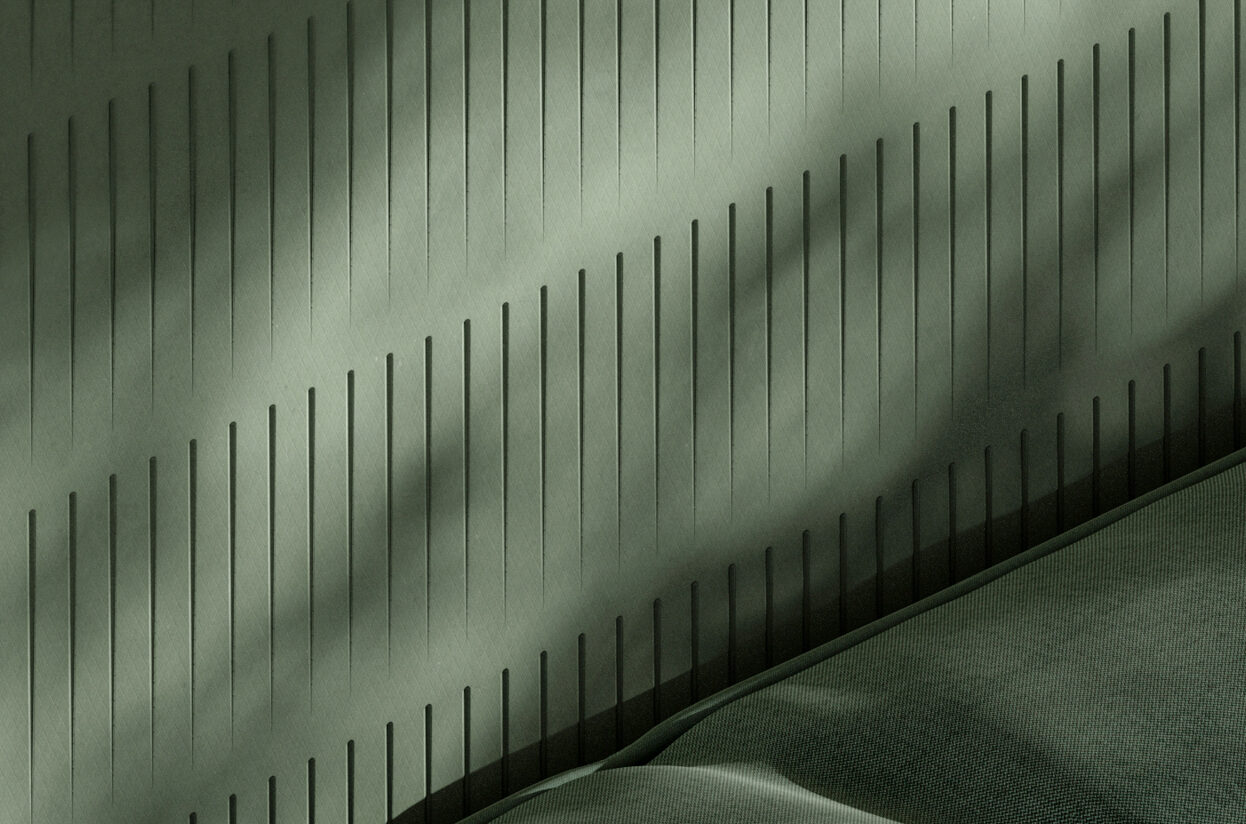 Paper Waste Panels - Stripe Olive - FRONT® Materials