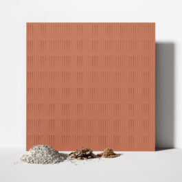 Paper Waste Panels - Stripe Terracotta - FRONT® Materials
