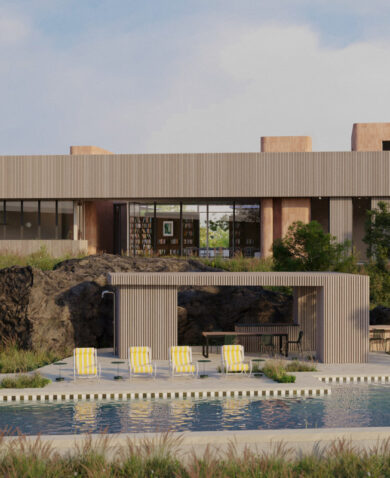 Custom-Shaped Bricks at Watershed House in New York State || FRONT