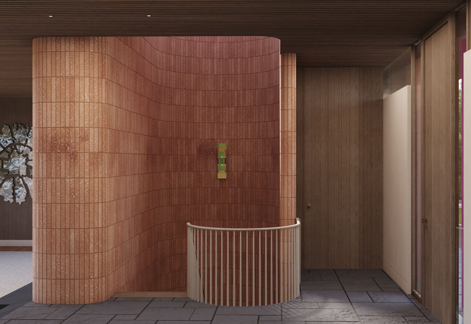 Custom-Shaped Bricks at Watershed House in New York State || FRONT