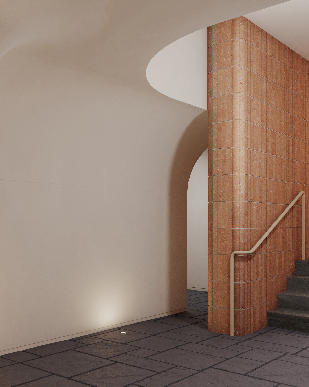 Custom-Shaped Bricks at Watershed House in New York State || FRONT