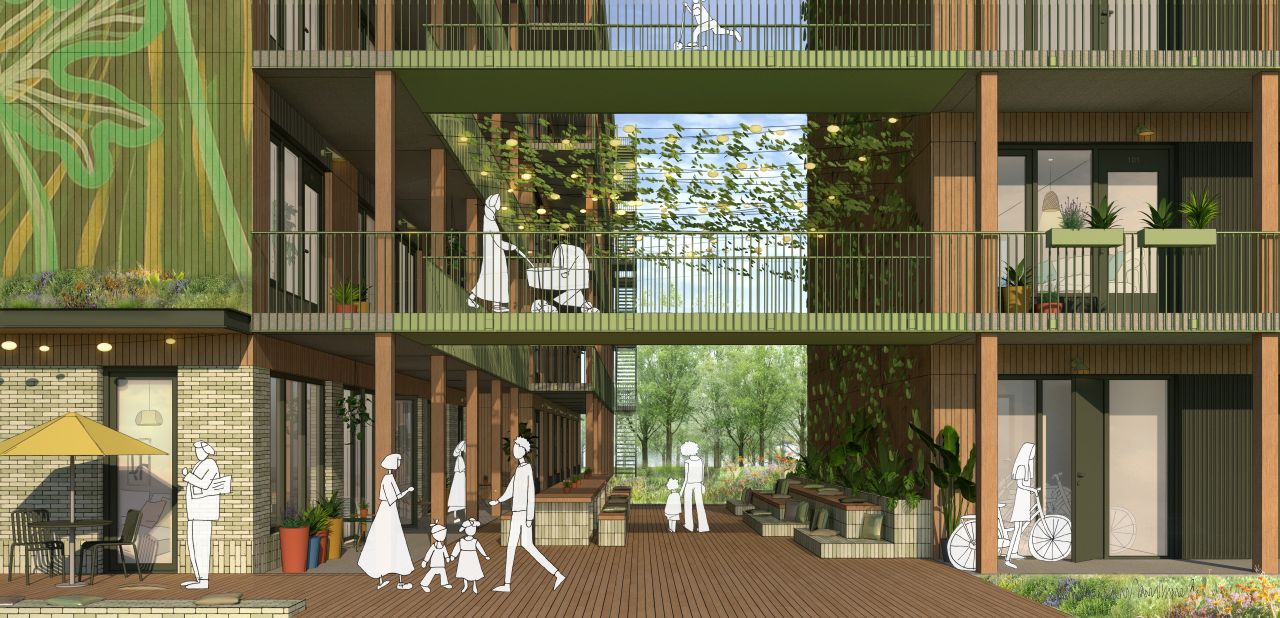 Demountable Modular Housing in Amsterdam, the Netherlands || FRONT