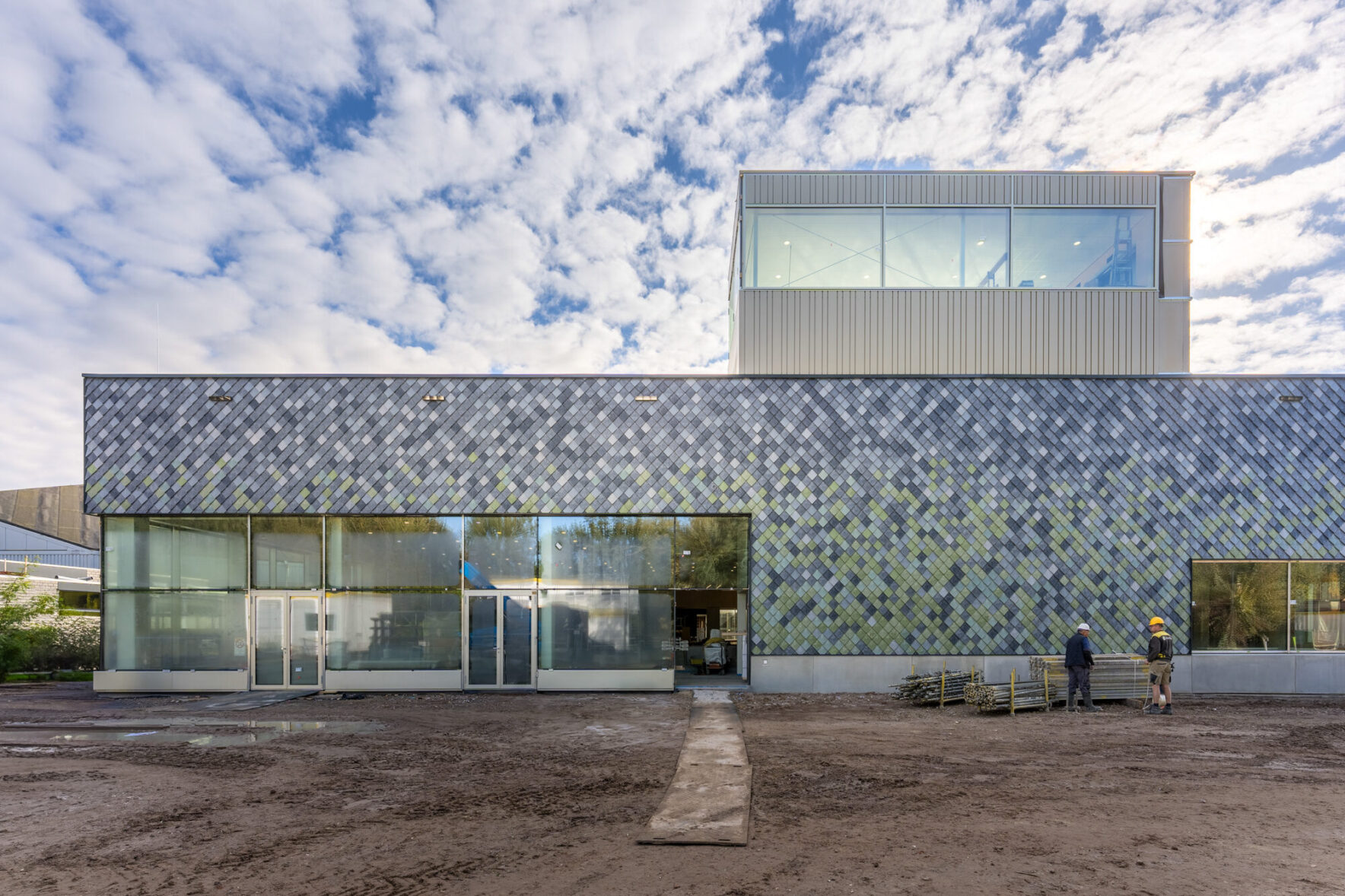 Pretty Plastic Panels at Tongelreep National Swimming Centre in Eindhoven, The Netherlands || FRONT Materials