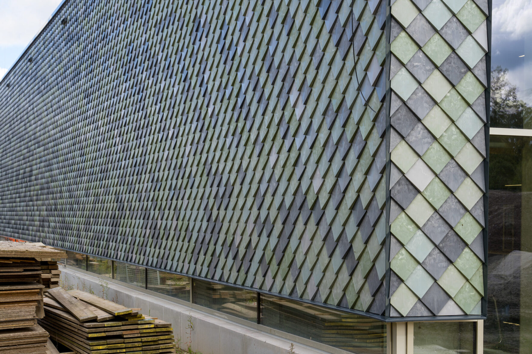 Pretty Plastic Panels at Tongelreep National Swimming Centre in Eindhoven, The Netherlands || FRONT Materials