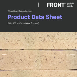 WasteBasedBricks - Lemon (WF) - Product Data Sheet