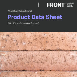 WasteBasedBricks - Nougat (WF) - Product Data Sheet