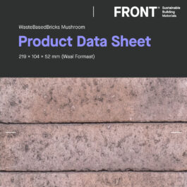 WasteBasedBricks - Mushroom (WF) - Product Data Sheet