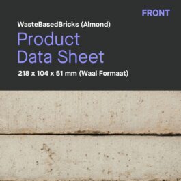 WasteBasedBricks - Almond (WF) - Product Data Sheet