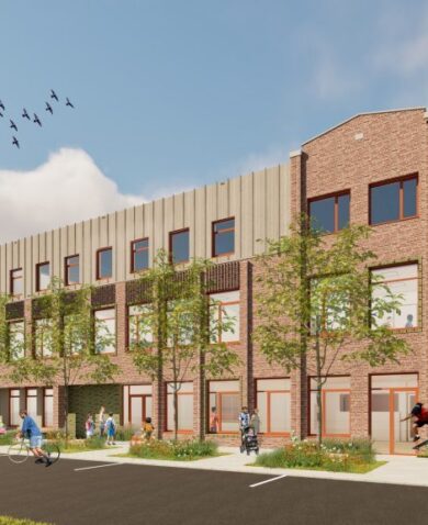 Circular Facade at Multifunctional Building Park Vredenburgh, the Netherlands