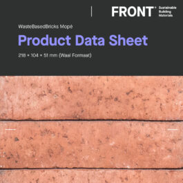 WasteBasedBricks - Mopé (WF) - Product Data Sheet